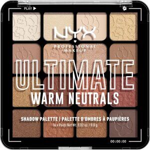🆕 Makeup Ultimate Shadow Palette 16-Shade Vegan Formula - Warm Neutrals Brights